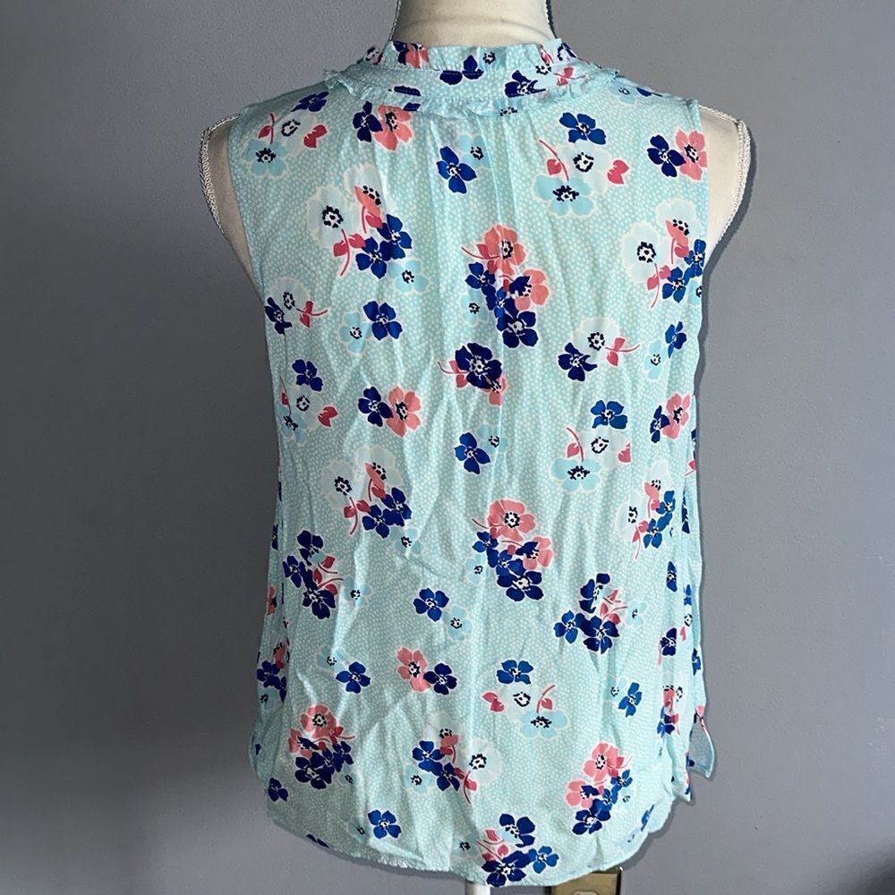 Talbots Ruffle Trim Shell Top! - Picture 3 of 14